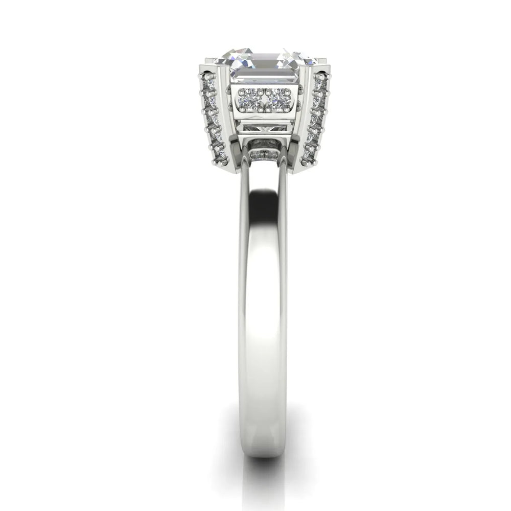 Elegant Solitaire Ring with Contemporary Prong Setting