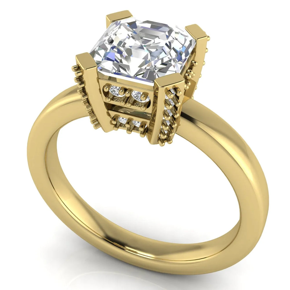 Elegant Solitaire Ring with Contemporary Prong Setting