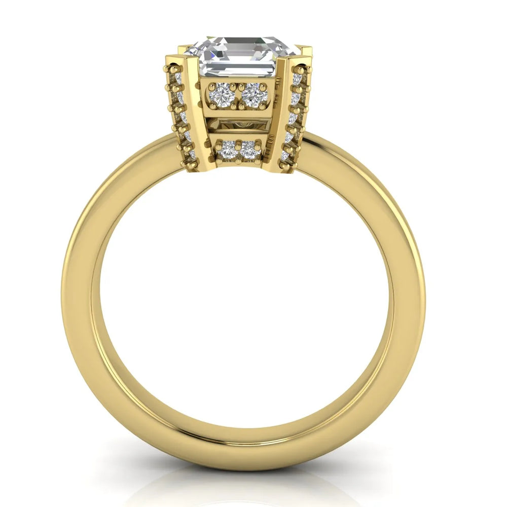 Elegant Solitaire Ring with Contemporary Prong Setting