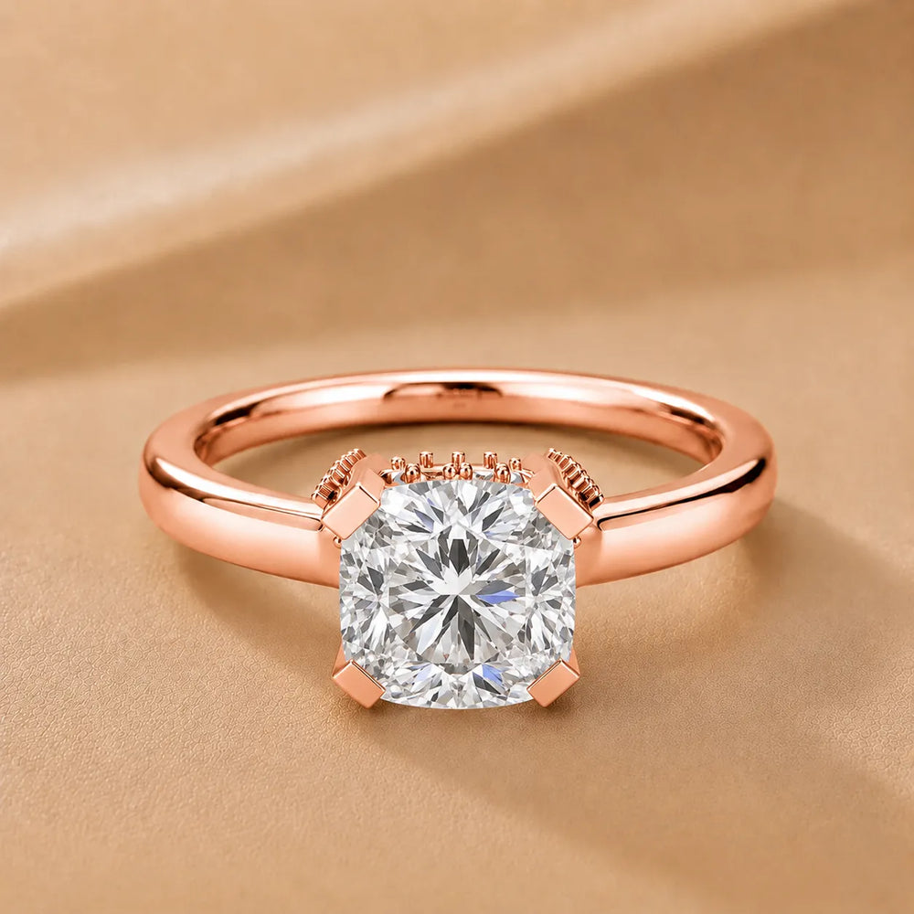 Elegant Solitaire Ring with Contemporary Prong Setting