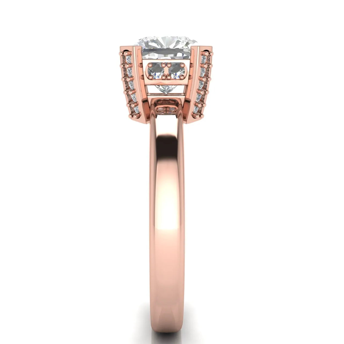 Elegant Solitaire Ring with Contemporary Prong Setting