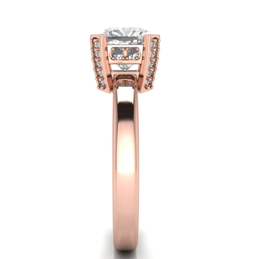 Elegant Solitaire Ring with Contemporary Prong Setting