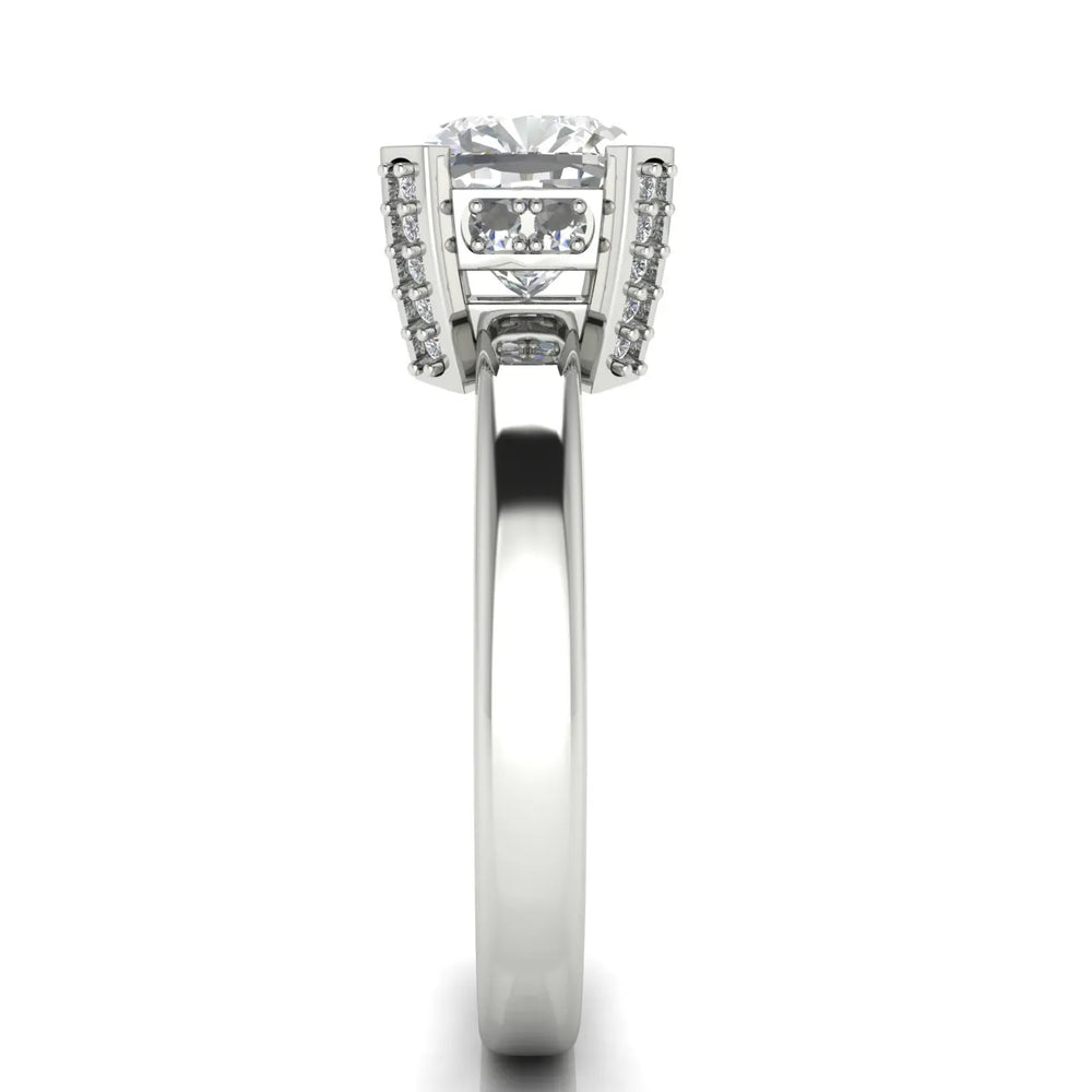 Elegant Solitaire Ring with Contemporary Prong Setting
