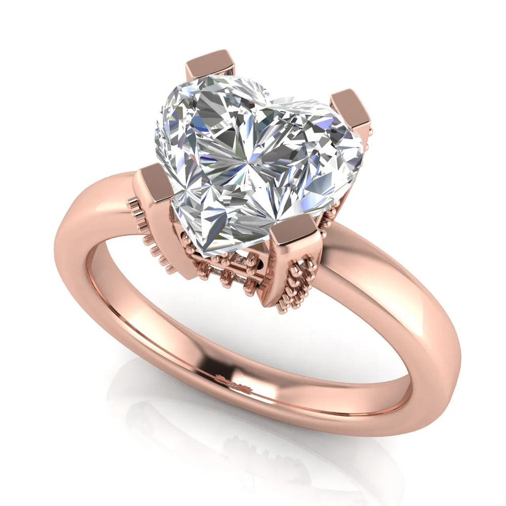 Elegant Solitaire Ring with Contemporary Prong Setting