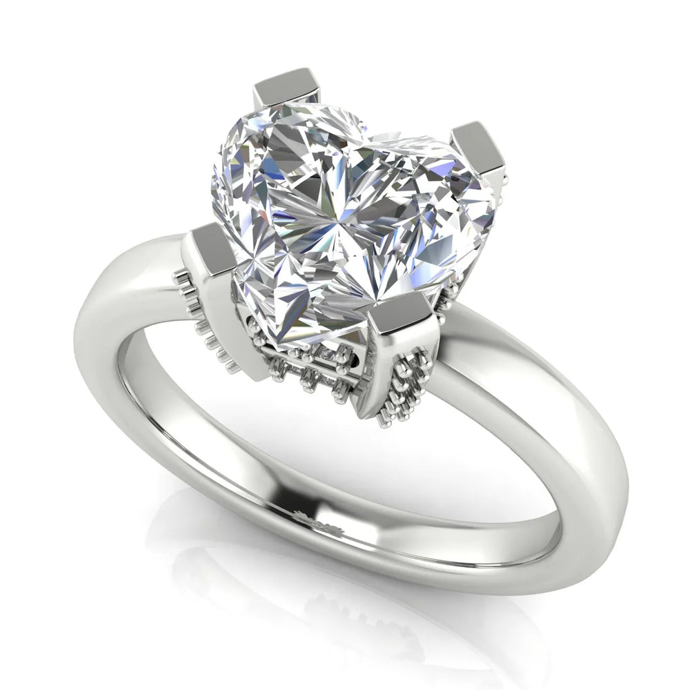 Elegant Solitaire Ring with Contemporary Prong Setting