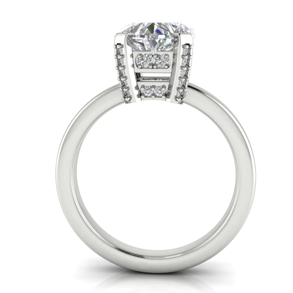 Elegant Solitaire Ring with Contemporary Prong Setting