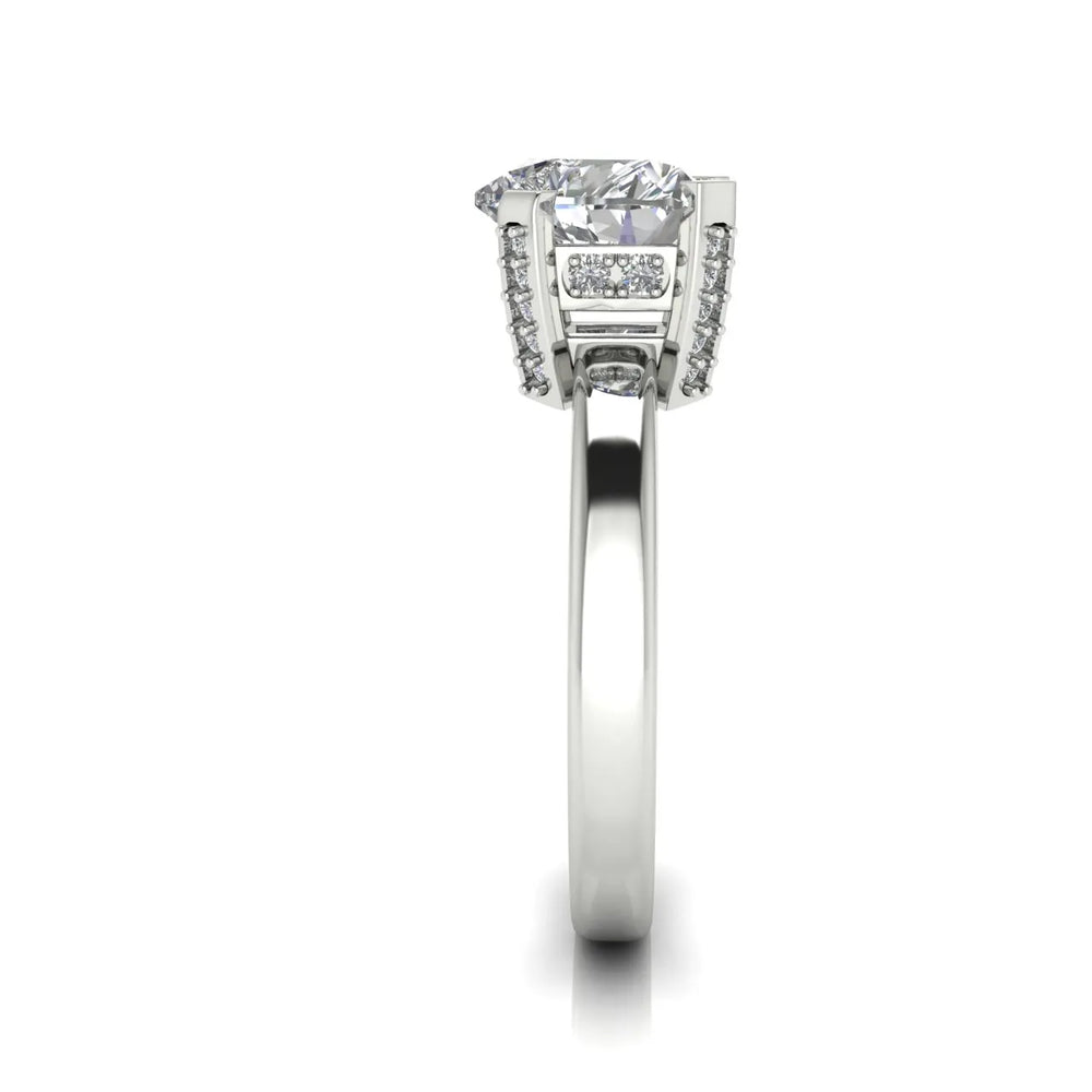 Elegant Solitaire Ring with Contemporary Prong Setting