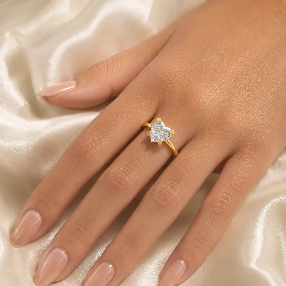 Elegant Solitaire Ring with Contemporary Prong Setting