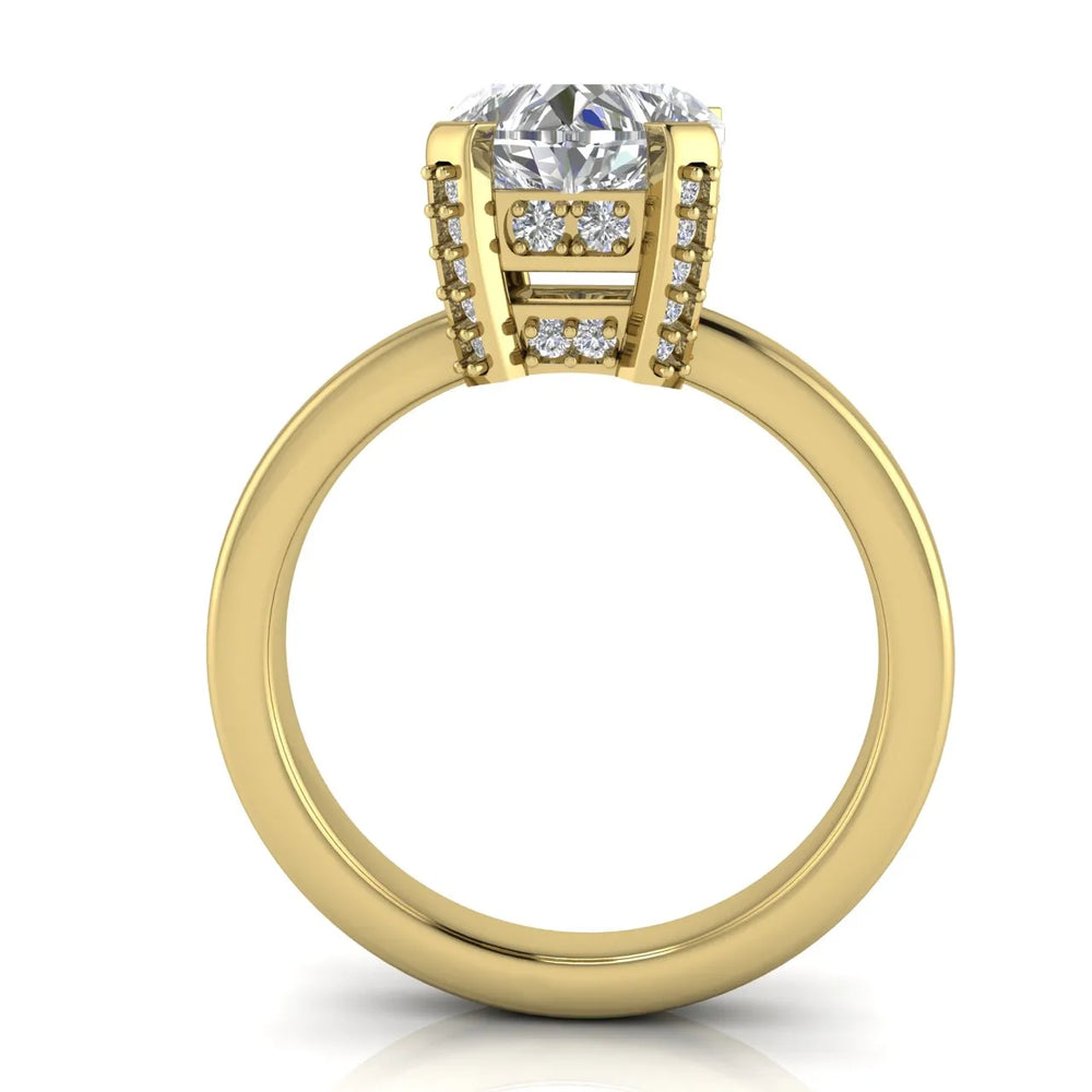 Elegant Solitaire Ring with Contemporary Prong Setting