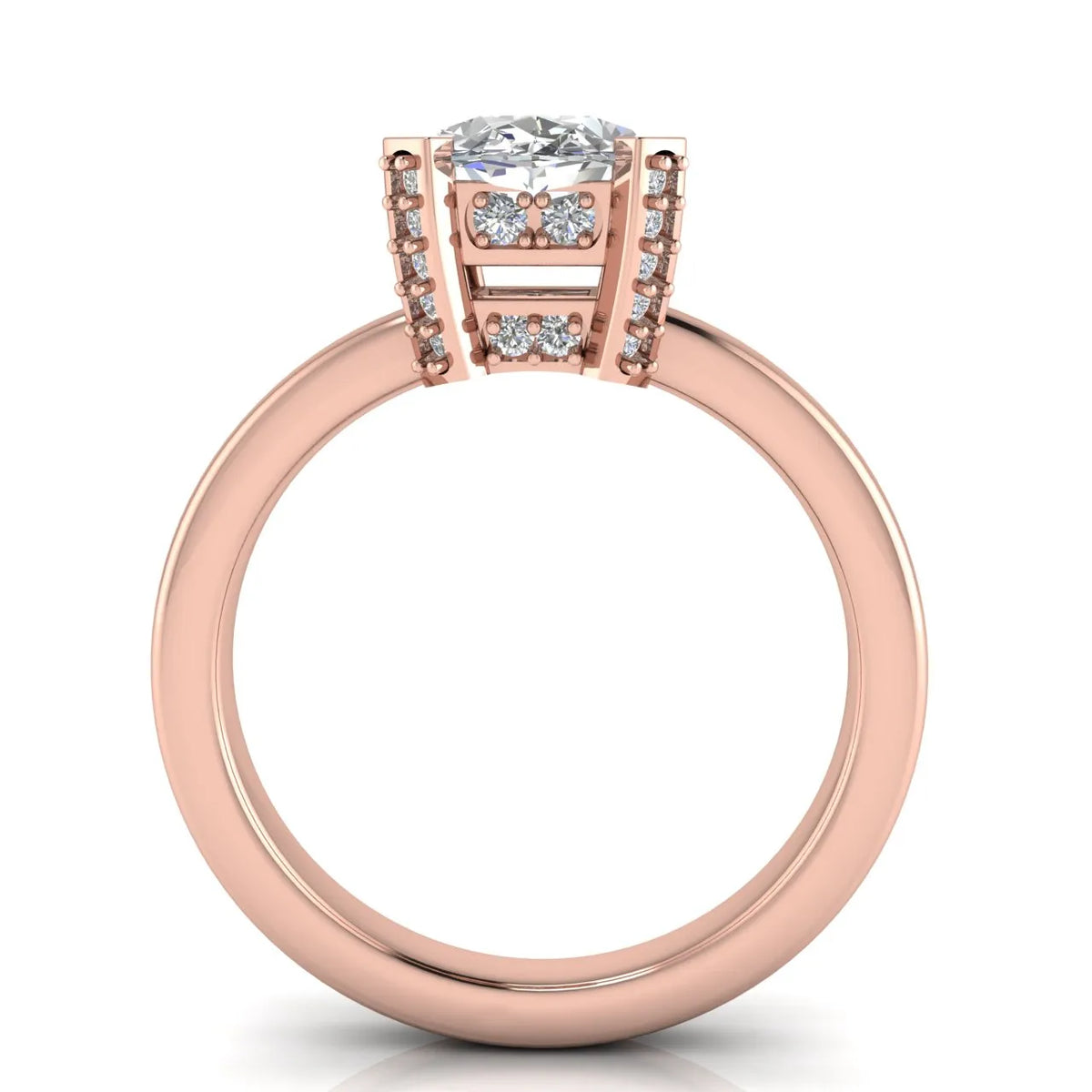 Elegant Solitaire Ring with Contemporary Prong Setting