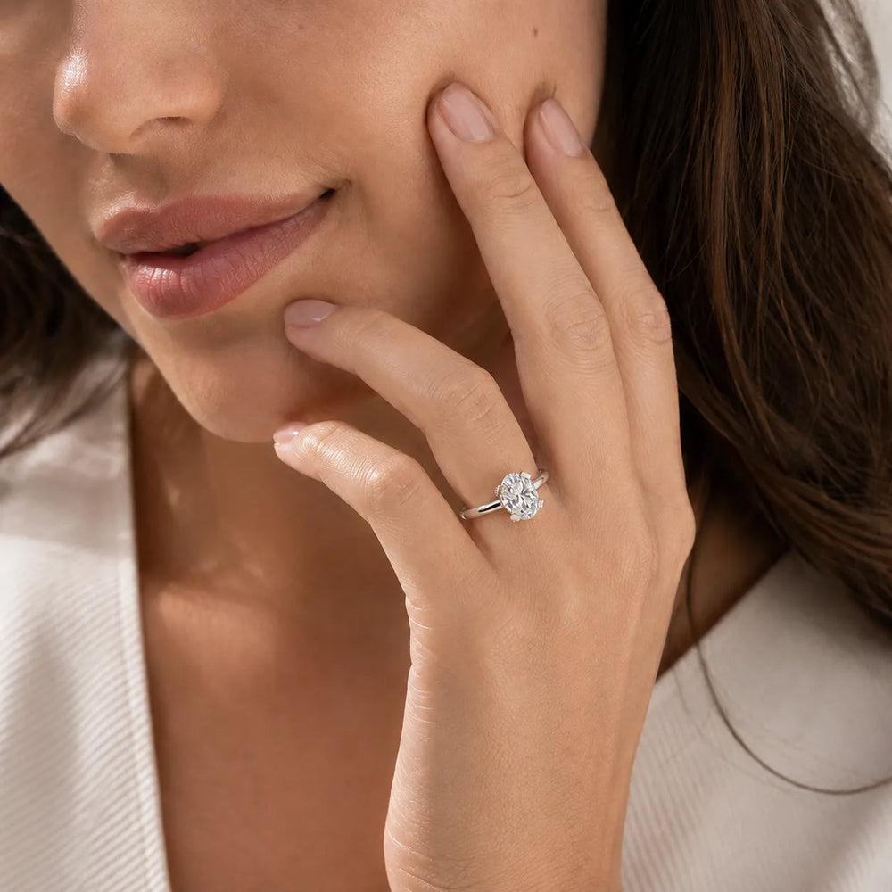 Elegant Solitaire Ring with Contemporary Prong Setting