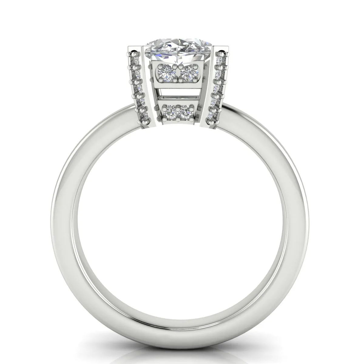 Elegant Solitaire Ring with Contemporary Prong Setting
