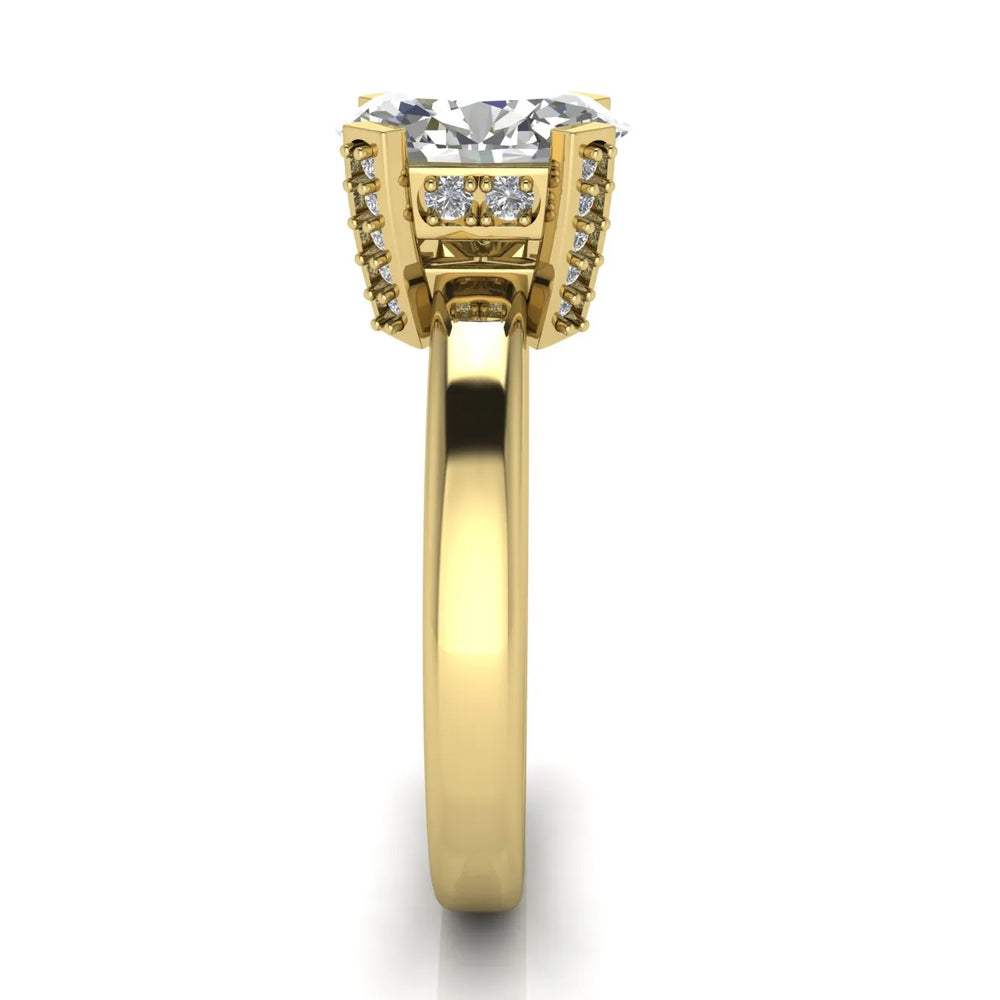 Elegant Solitaire Ring with Contemporary Prong Setting