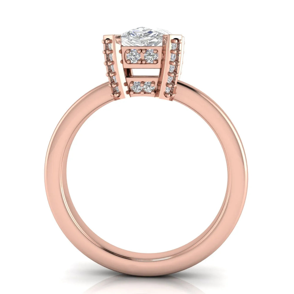 Elegant Solitaire Ring with Contemporary Prong Setting