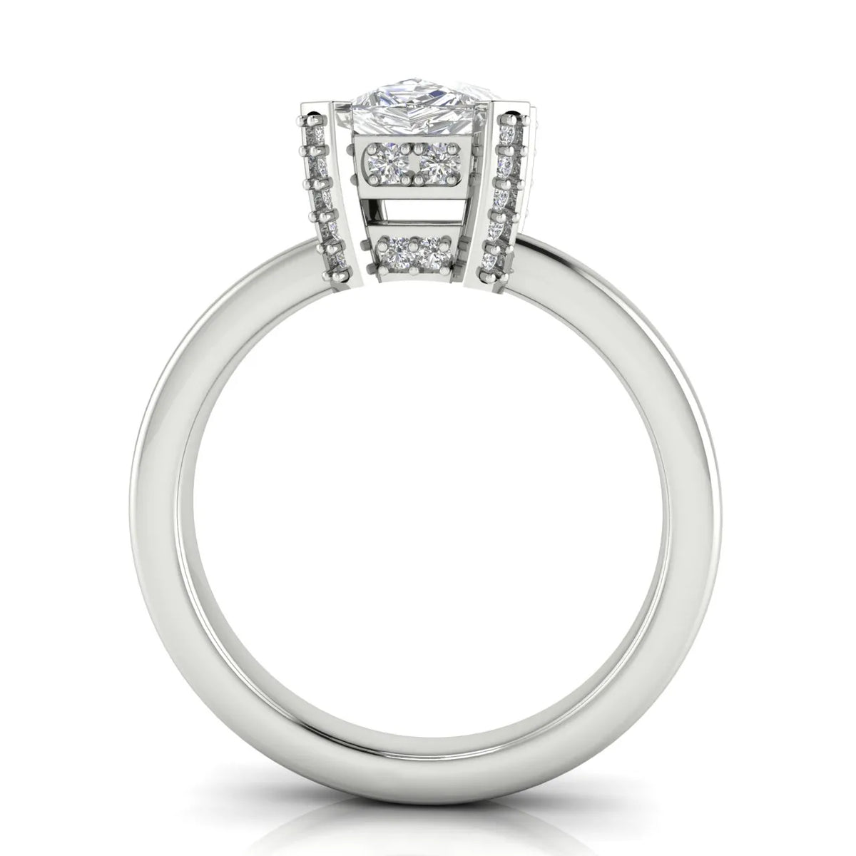 Elegant Solitaire Ring with Contemporary Prong Setting