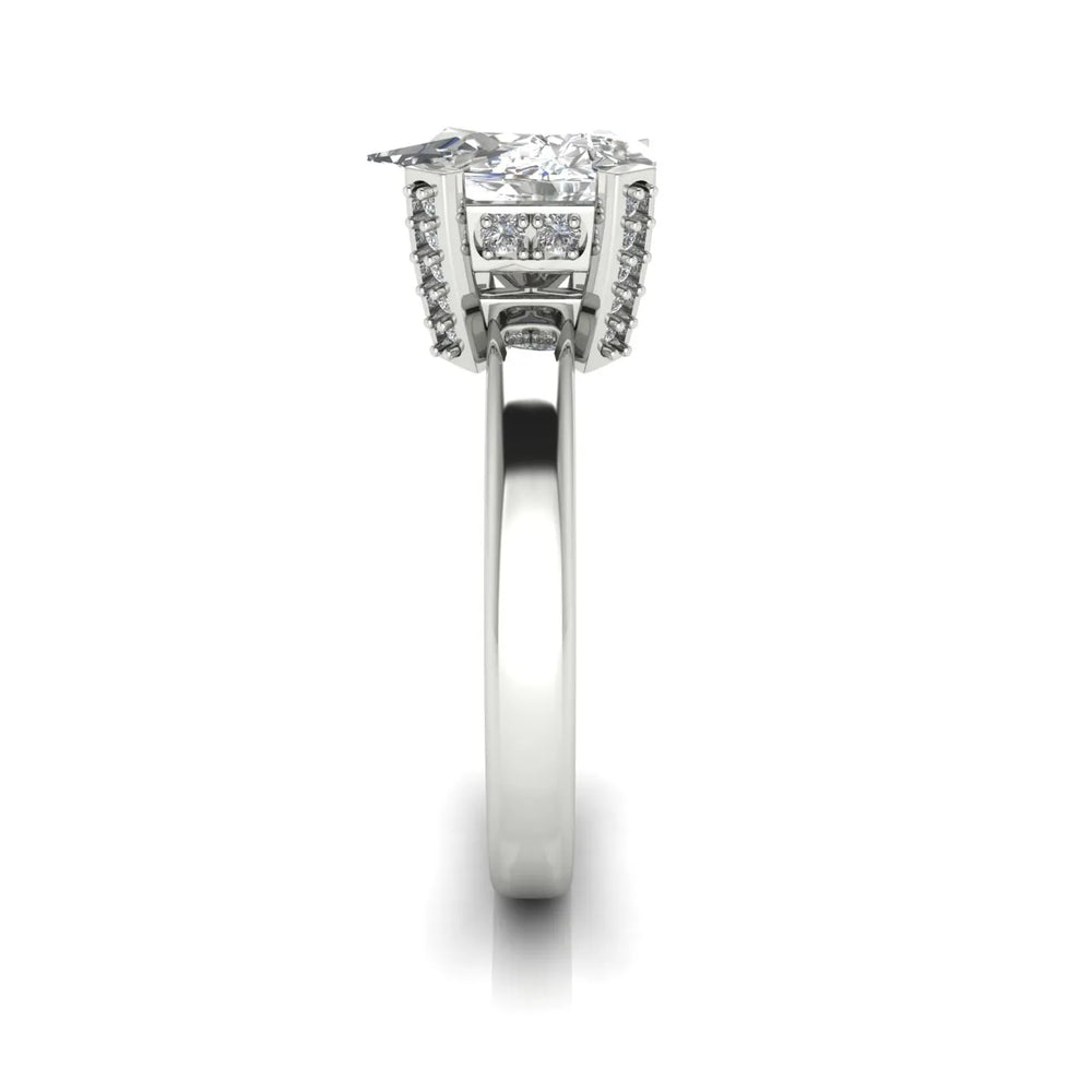 Elegant Solitaire Ring with Contemporary Prong Setting