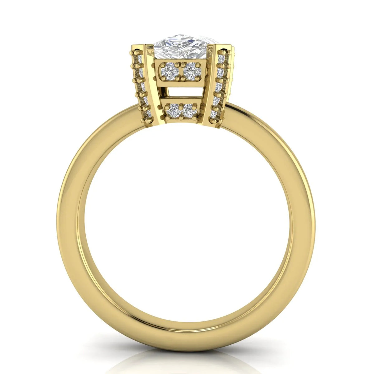 Elegant Solitaire Ring with Contemporary Prong Setting