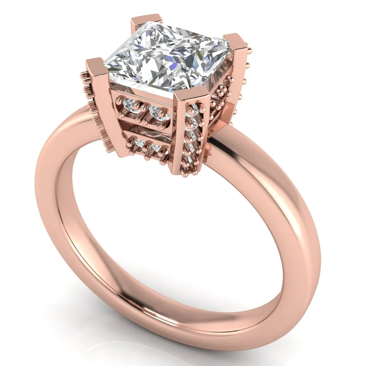 Elegant Solitaire Ring with Contemporary Prong Setting