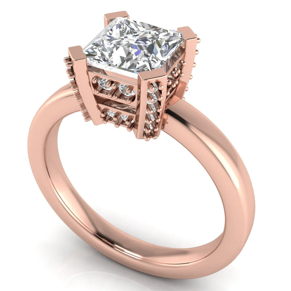 Elegant Solitaire Ring with Contemporary Prong Setting