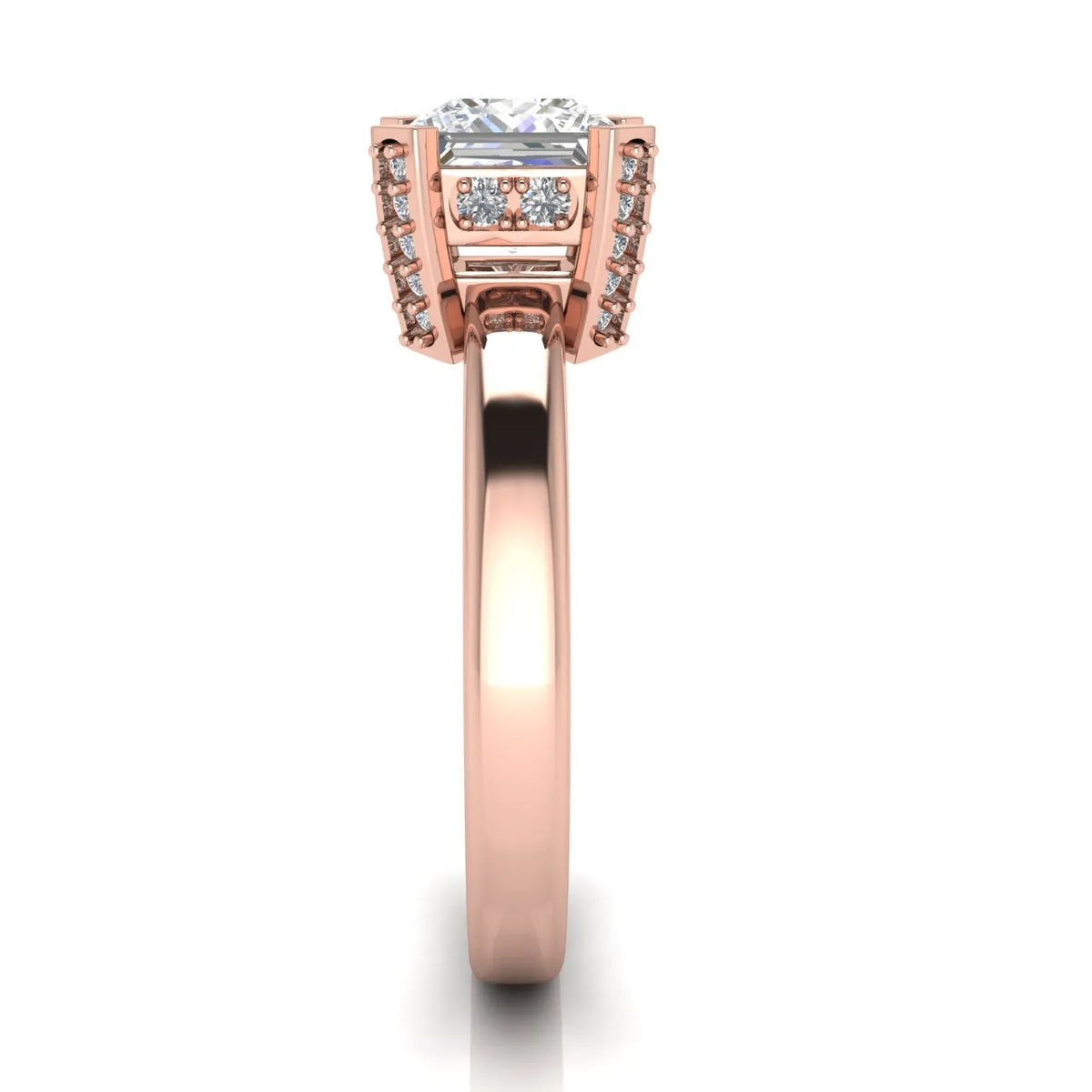 Elegant Solitaire Ring with Contemporary Prong Setting