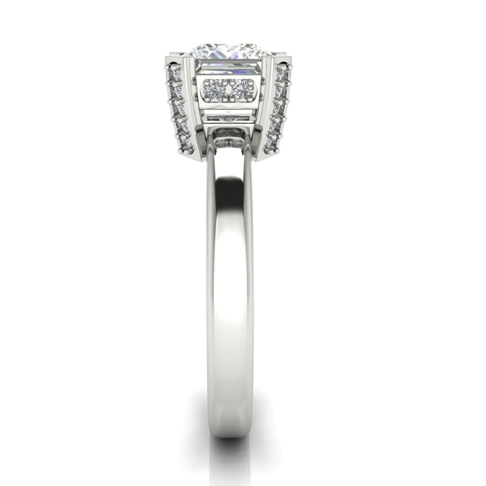 Elegant Solitaire Ring with Contemporary Prong Setting