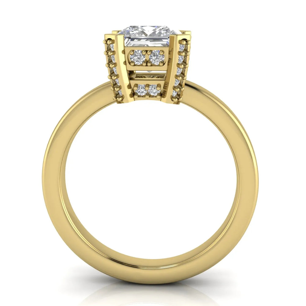 Elegant Solitaire Ring with Contemporary Prong Setting