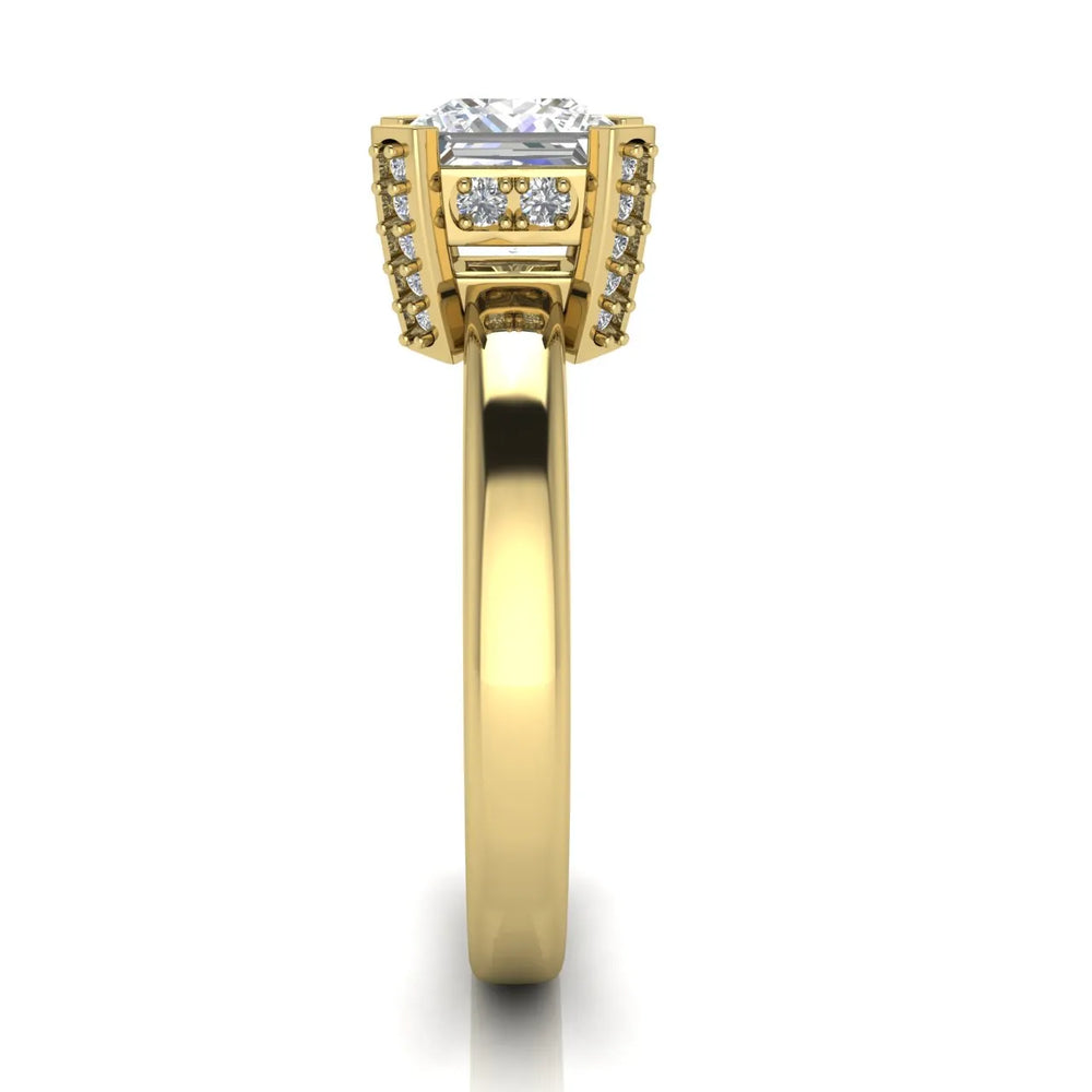 Elegant Solitaire Ring with Contemporary Prong Setting