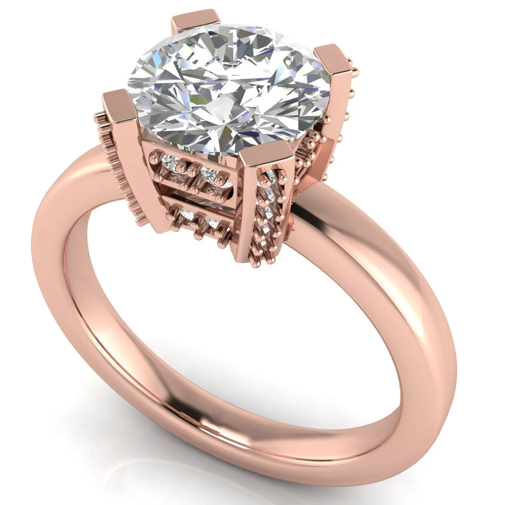 Elegant Solitaire Ring with Contemporary Prong Setting
