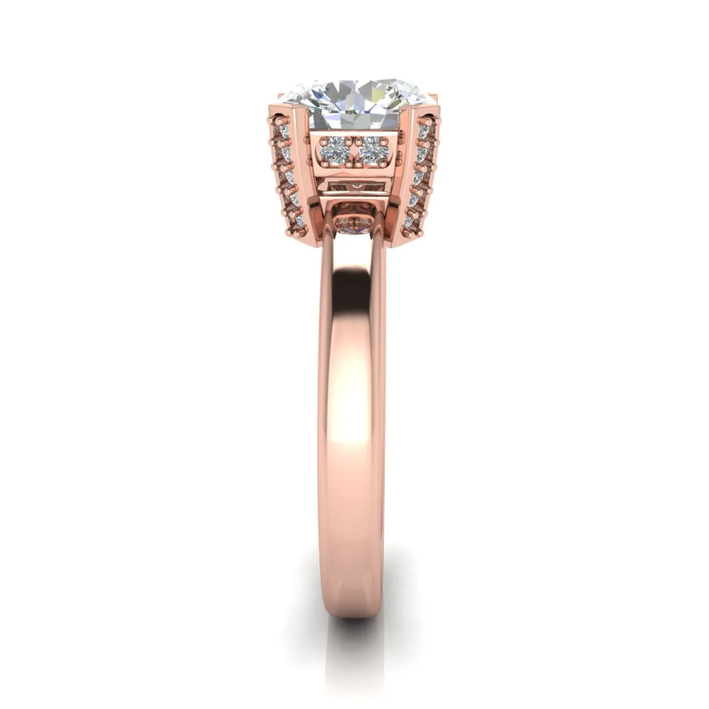 Elegant Solitaire Ring with Contemporary Prong Setting