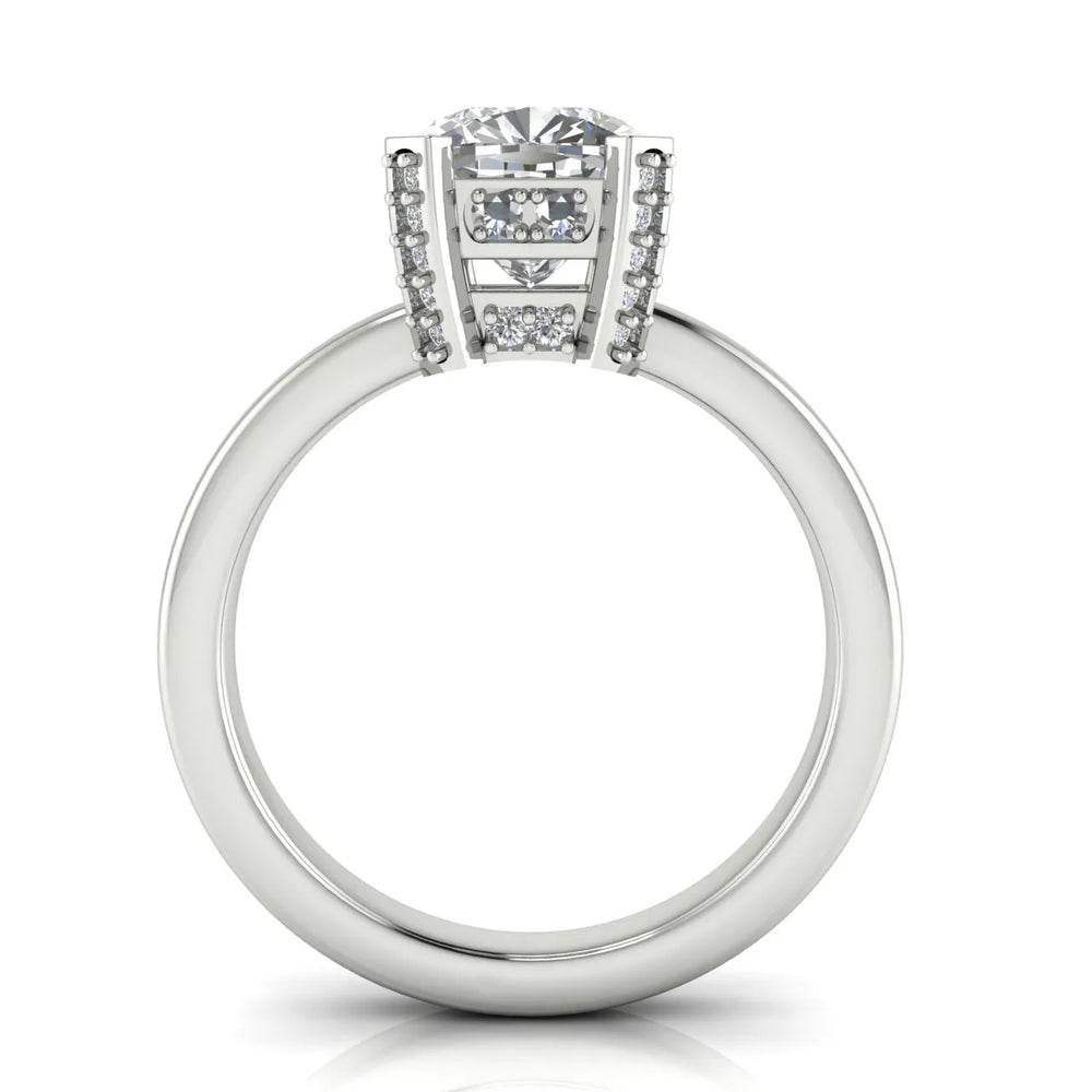 Elegant Solitaire Ring with Contemporary Prong Setting