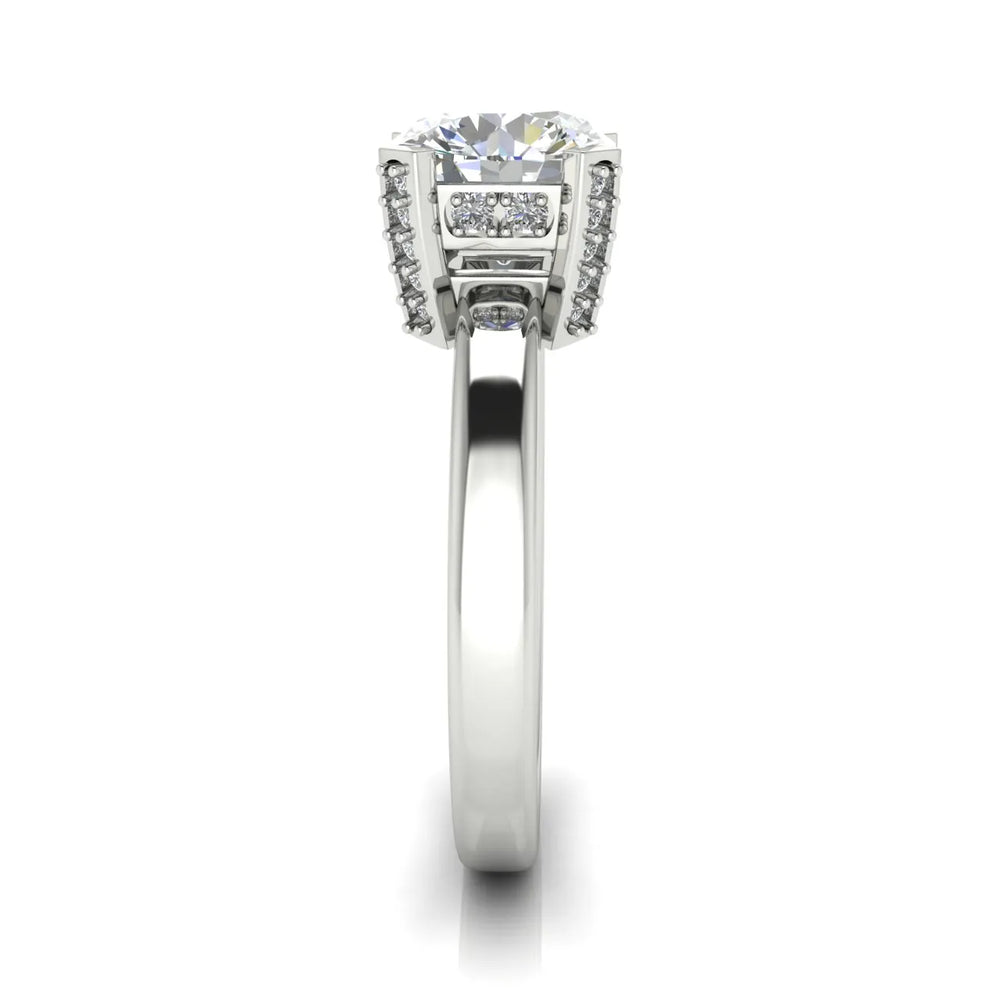 Elegant Solitaire Ring with Contemporary Prong Setting