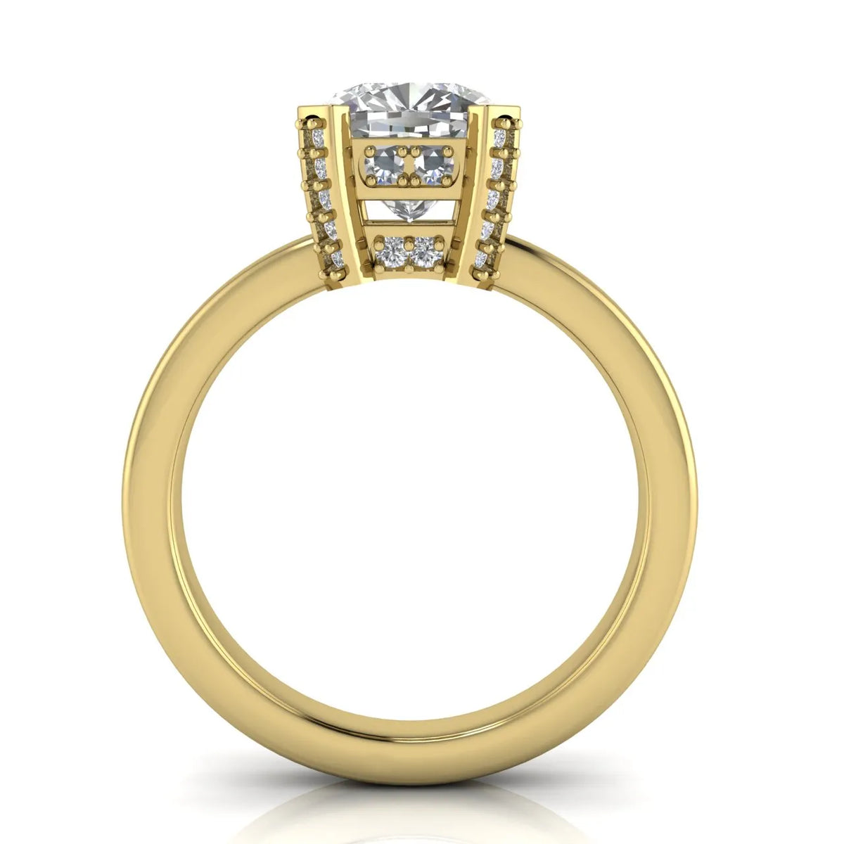 Elegant Solitaire Ring with Contemporary Prong Setting