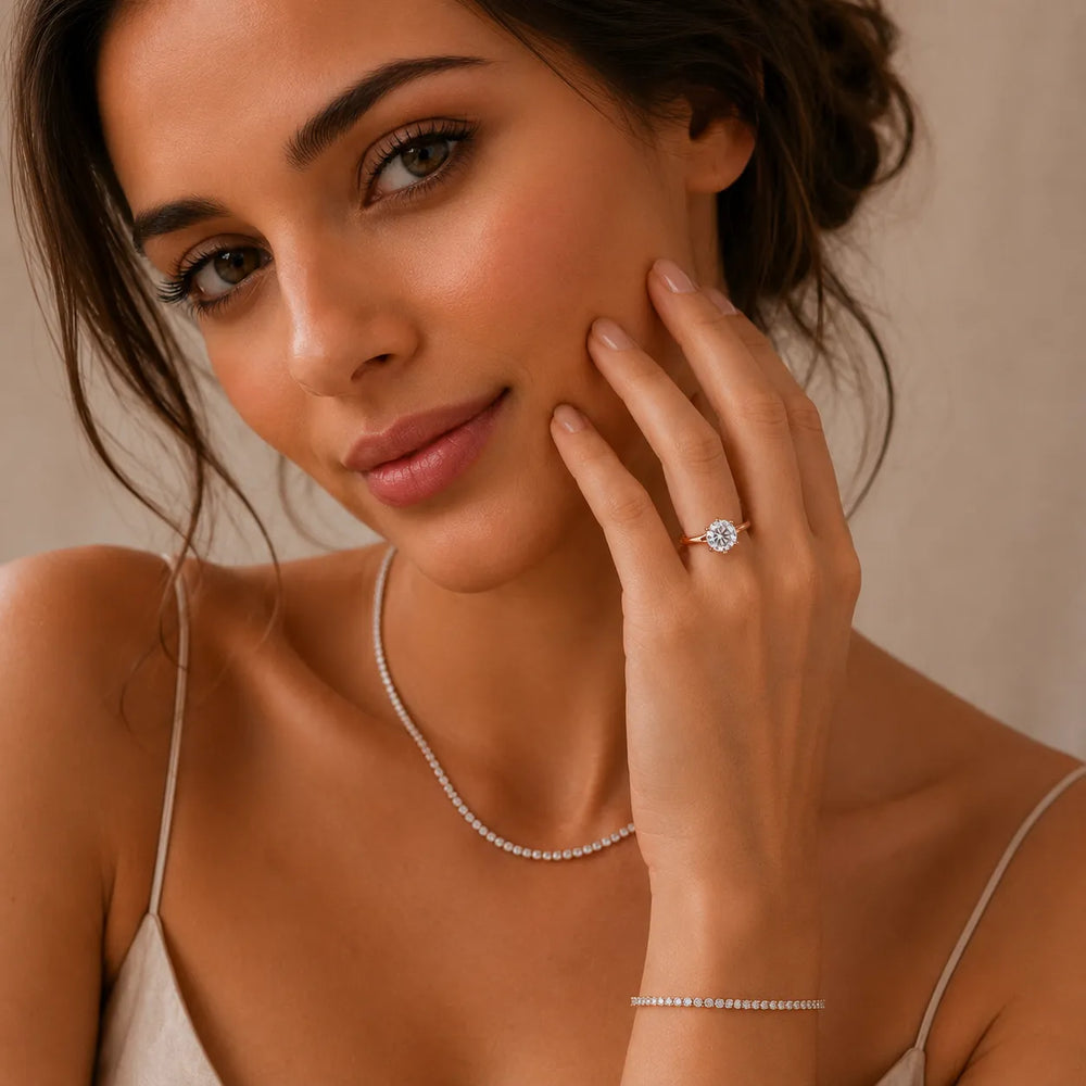 Contemporary Solitaire Engagement Ring