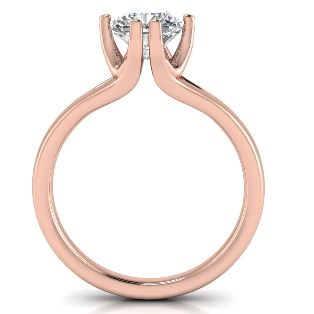 Contemporary Solitaire Engagement Ring