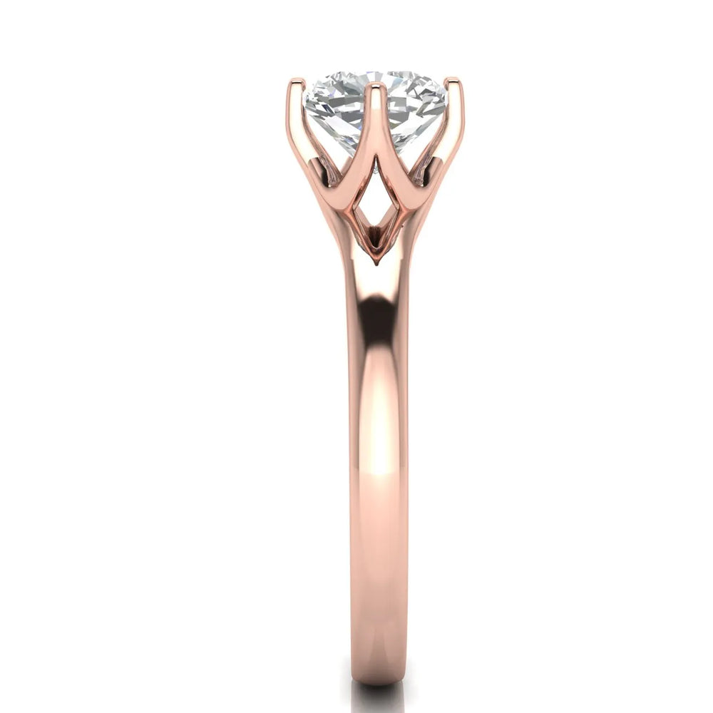 Contemporary Solitaire Engagement Ring