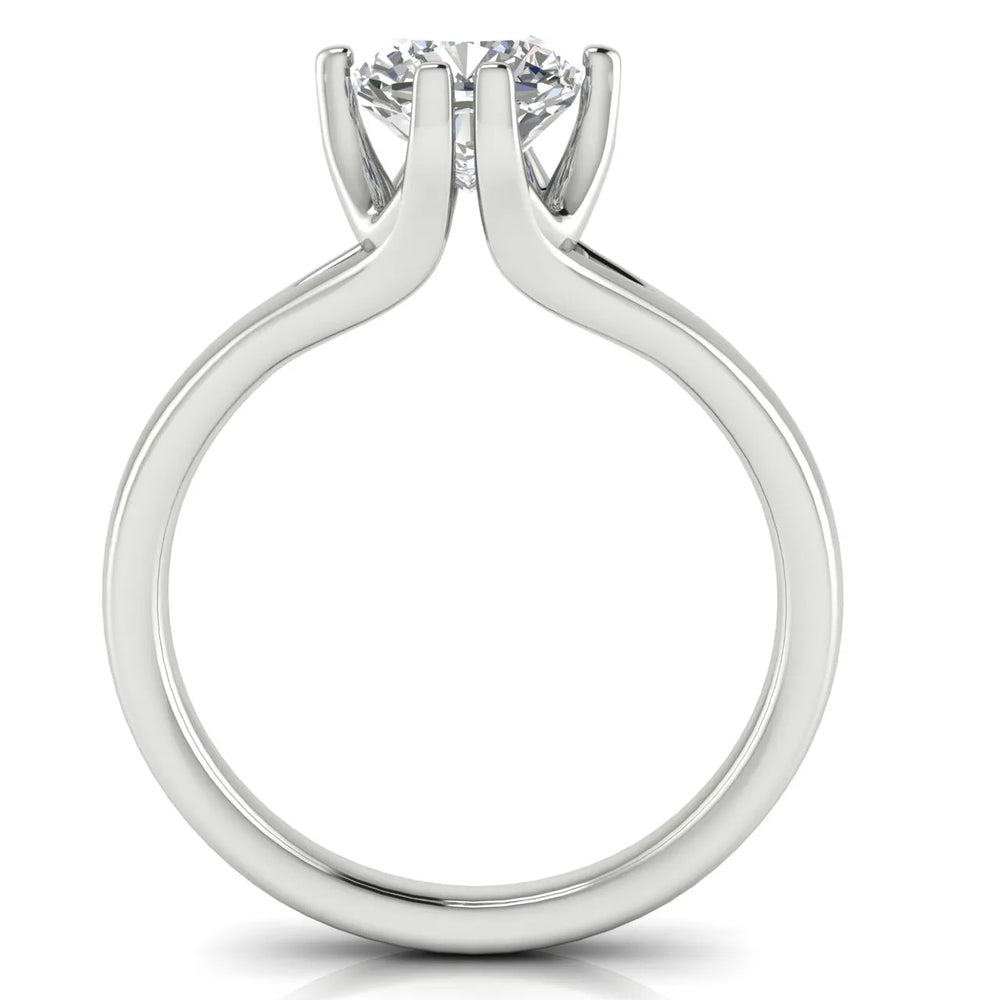 Contemporary Solitaire Engagement Ring