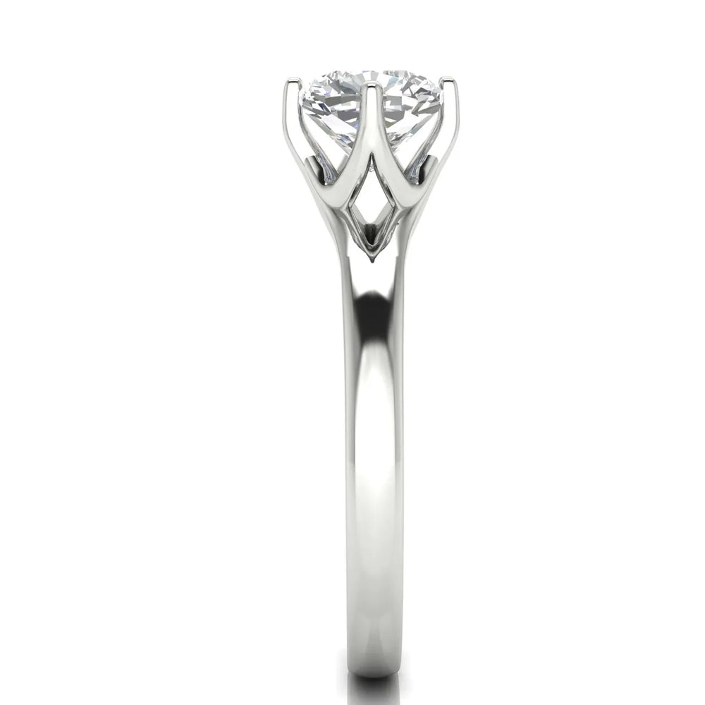 Contemporary Solitaire Engagement Ring