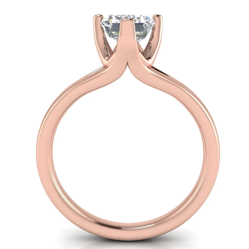 Contemporary Solitaire Engagement Ring