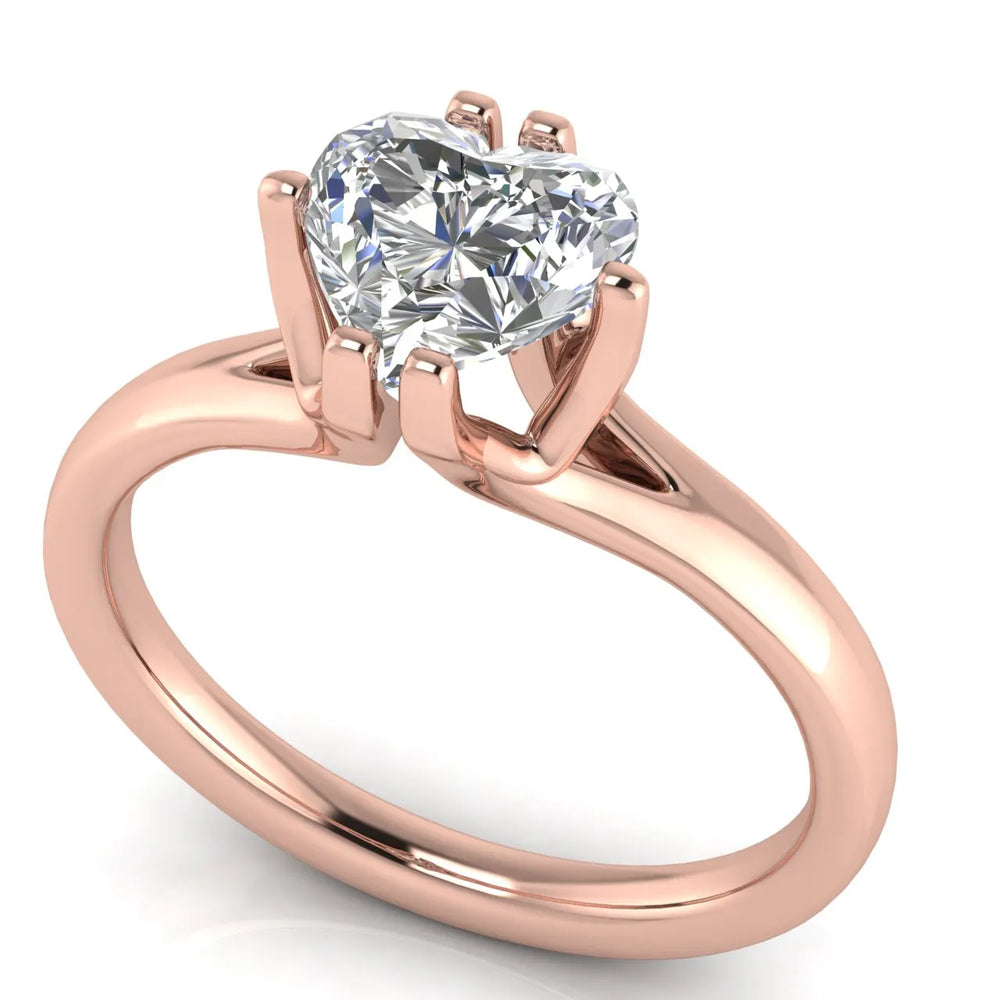 Contemporary Solitaire Engagement Ring