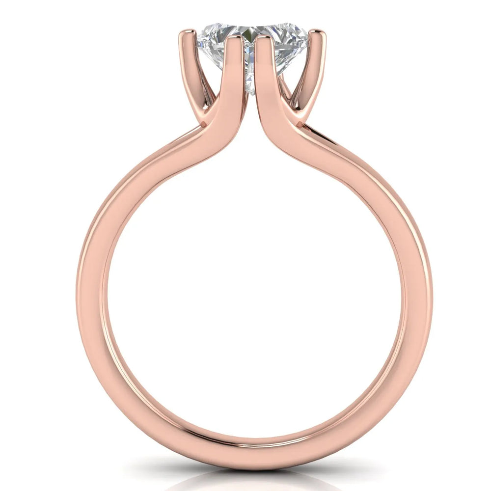 Contemporary Solitaire Engagement Ring