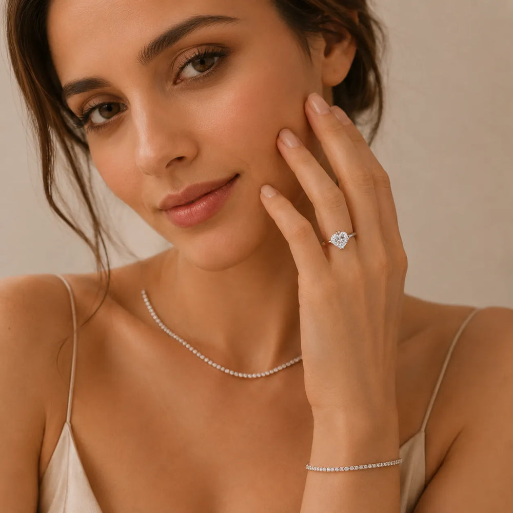 Contemporary Solitaire Engagement Ring