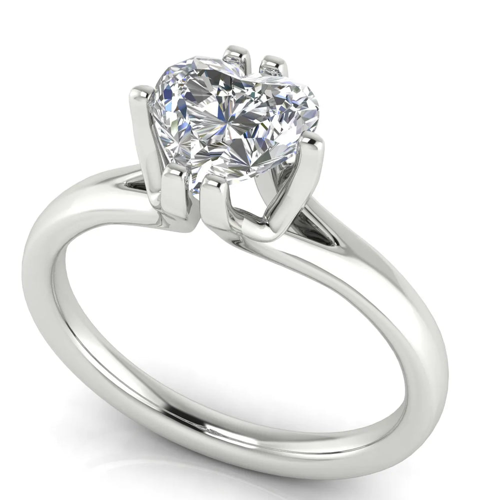 Contemporary Solitaire Engagement Ring
