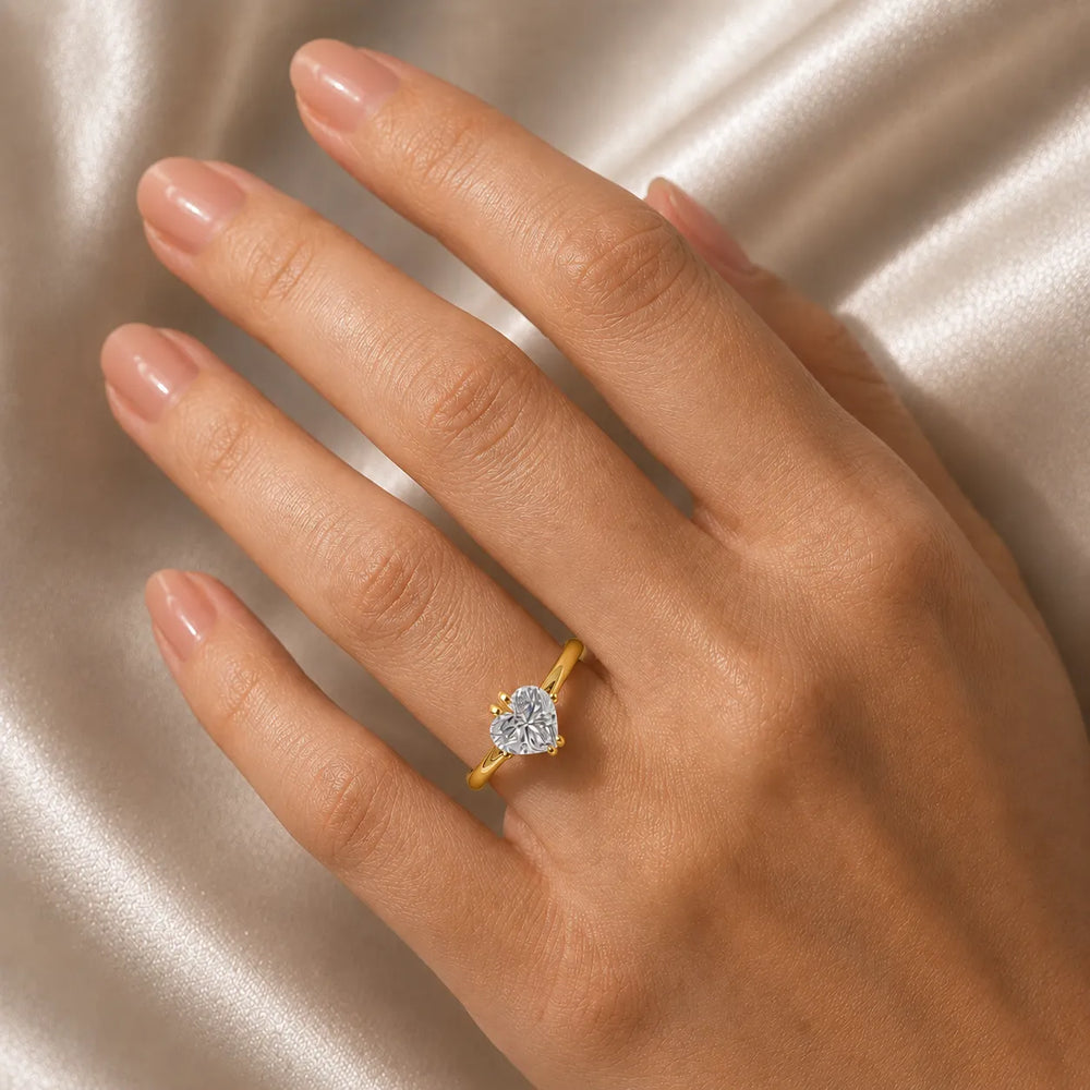 Contemporary Solitaire Engagement Ring