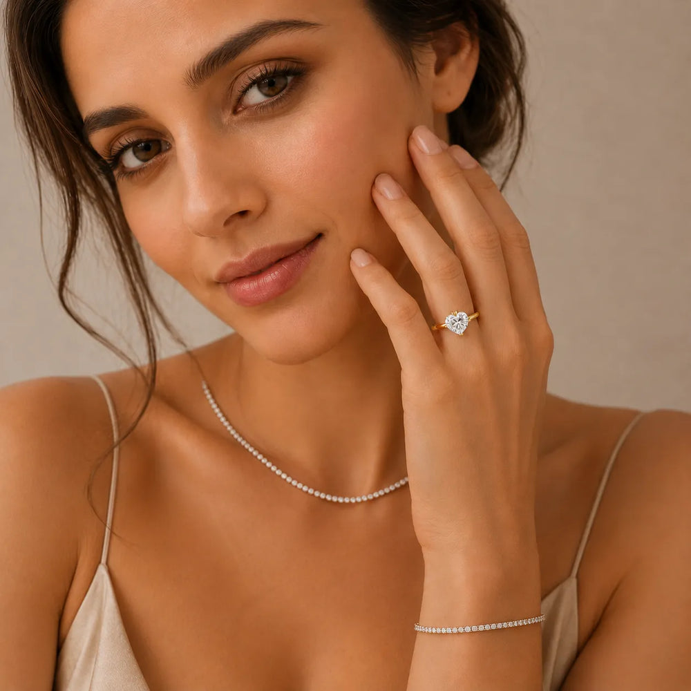 Contemporary Solitaire Engagement Ring