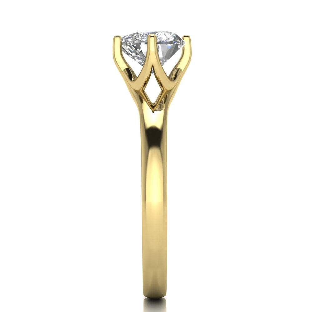 Contemporary Solitaire Engagement Ring