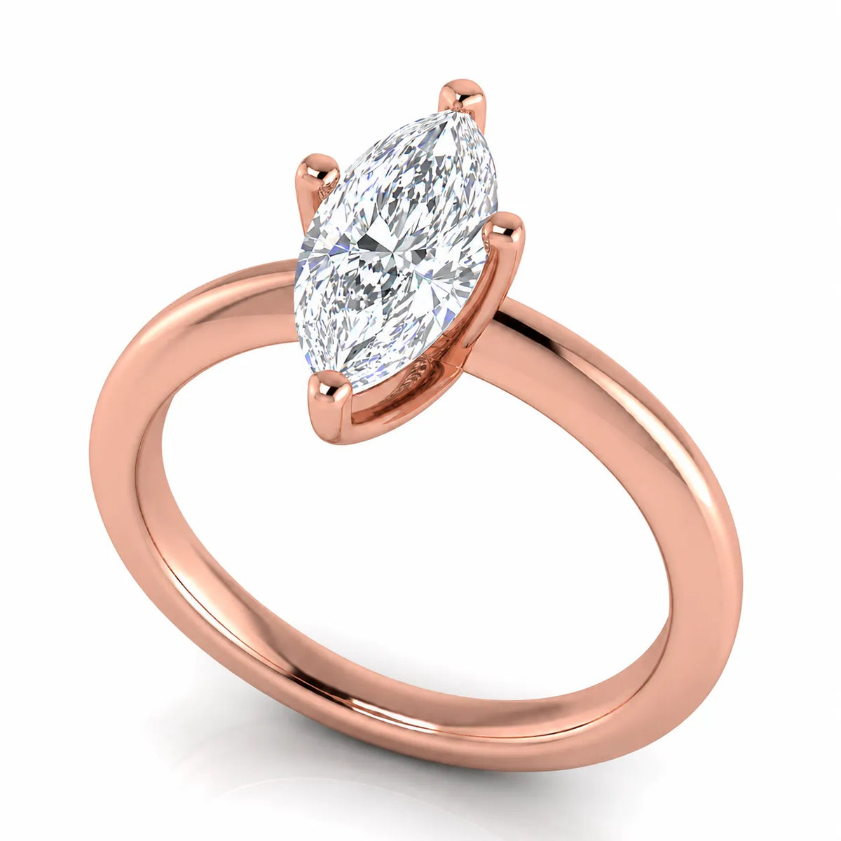 Contemporary Solitaire Engagement Ring