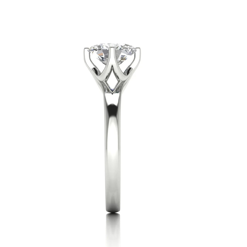 Contemporary Solitaire Engagement Ring