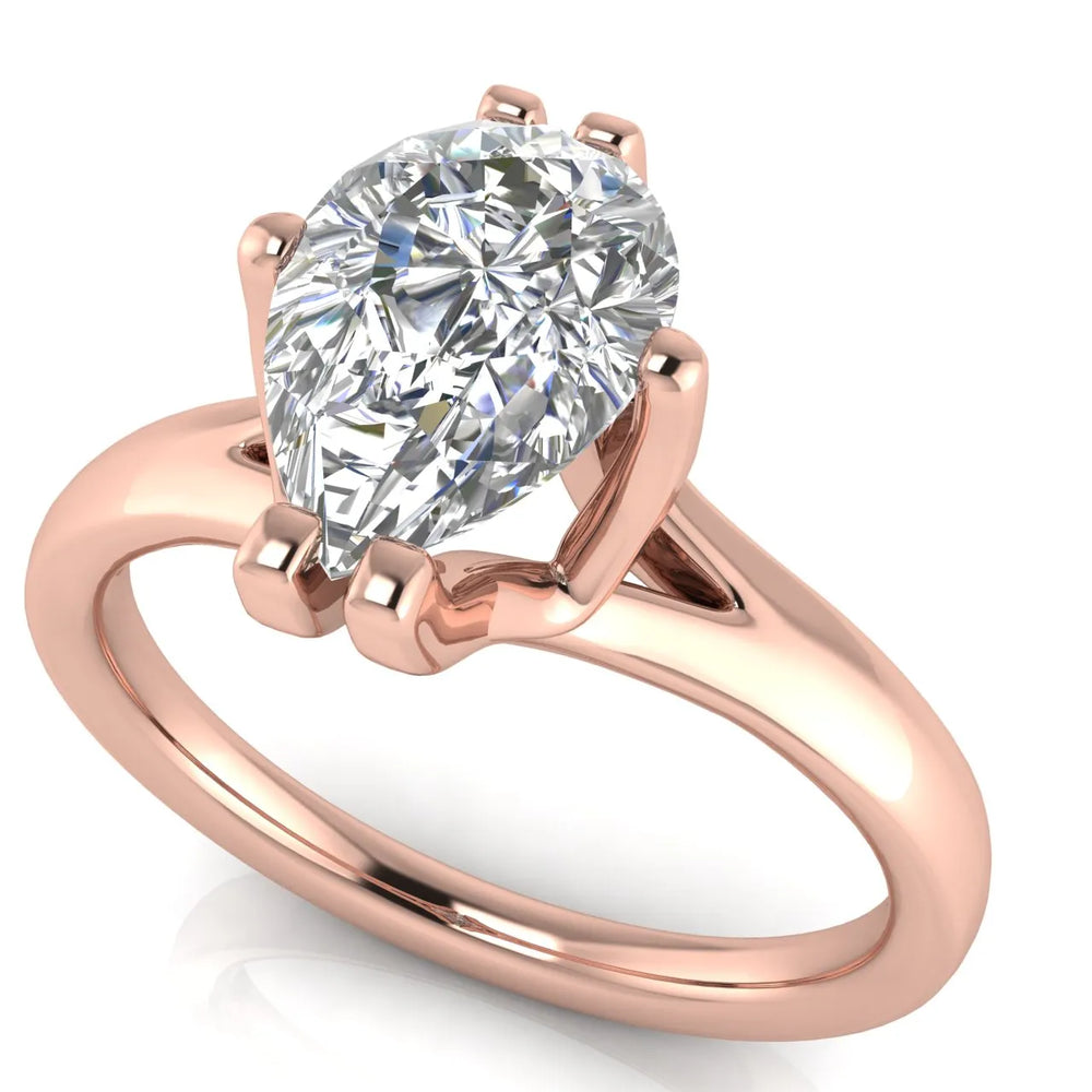 Contemporary Solitaire Engagement Ring