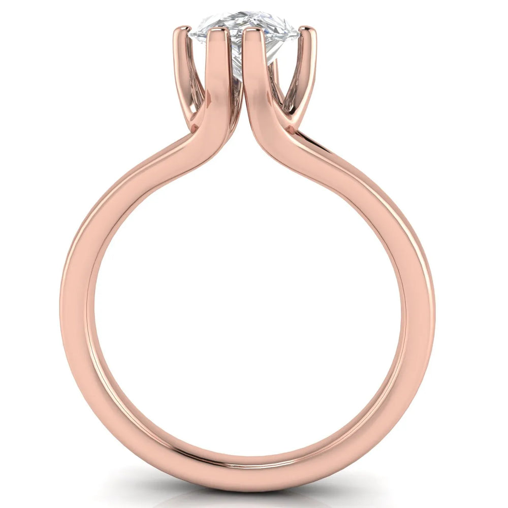 Contemporary Solitaire Engagement Ring