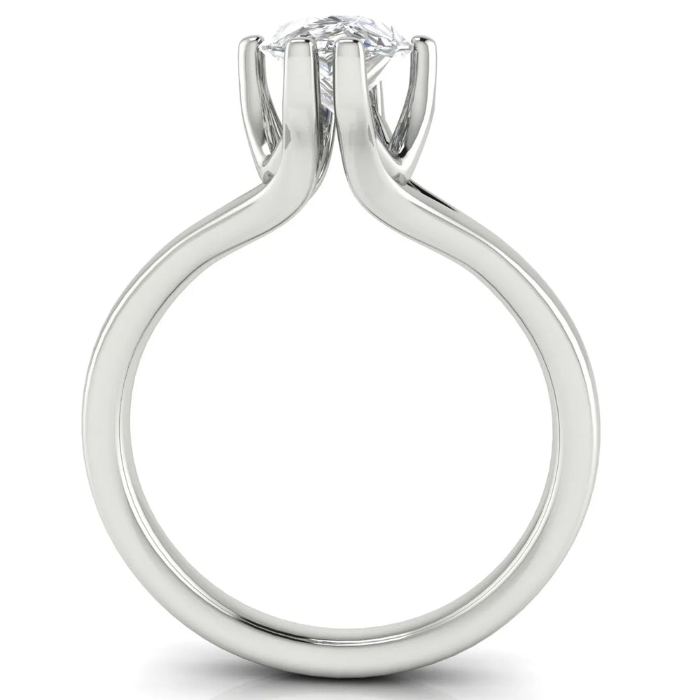 Contemporary Solitaire Engagement Ring
